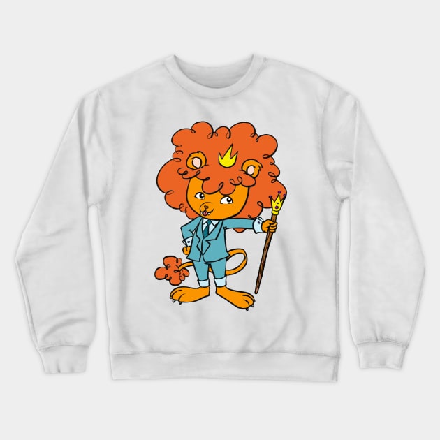 Liono Kiddo Crewneck Sweatshirt by Mingo Kiddo
